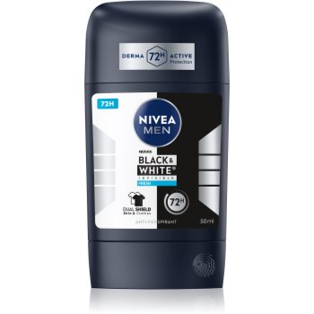 NIVEA MEN Black & White Invisible Fresh antiperspirant puternic pentru barbati - imagine 2